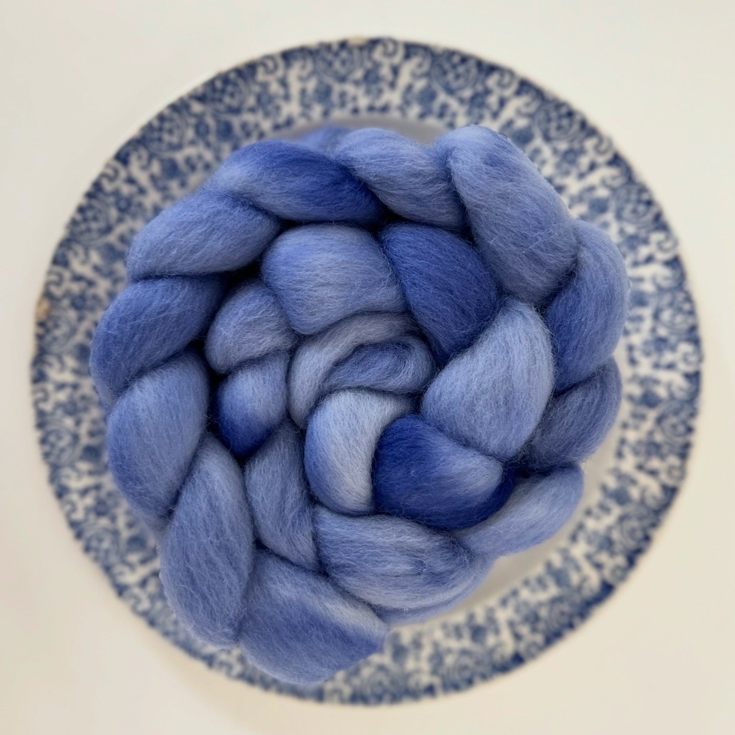 "Cornflower" 4 oz. Corriedale Combed Top