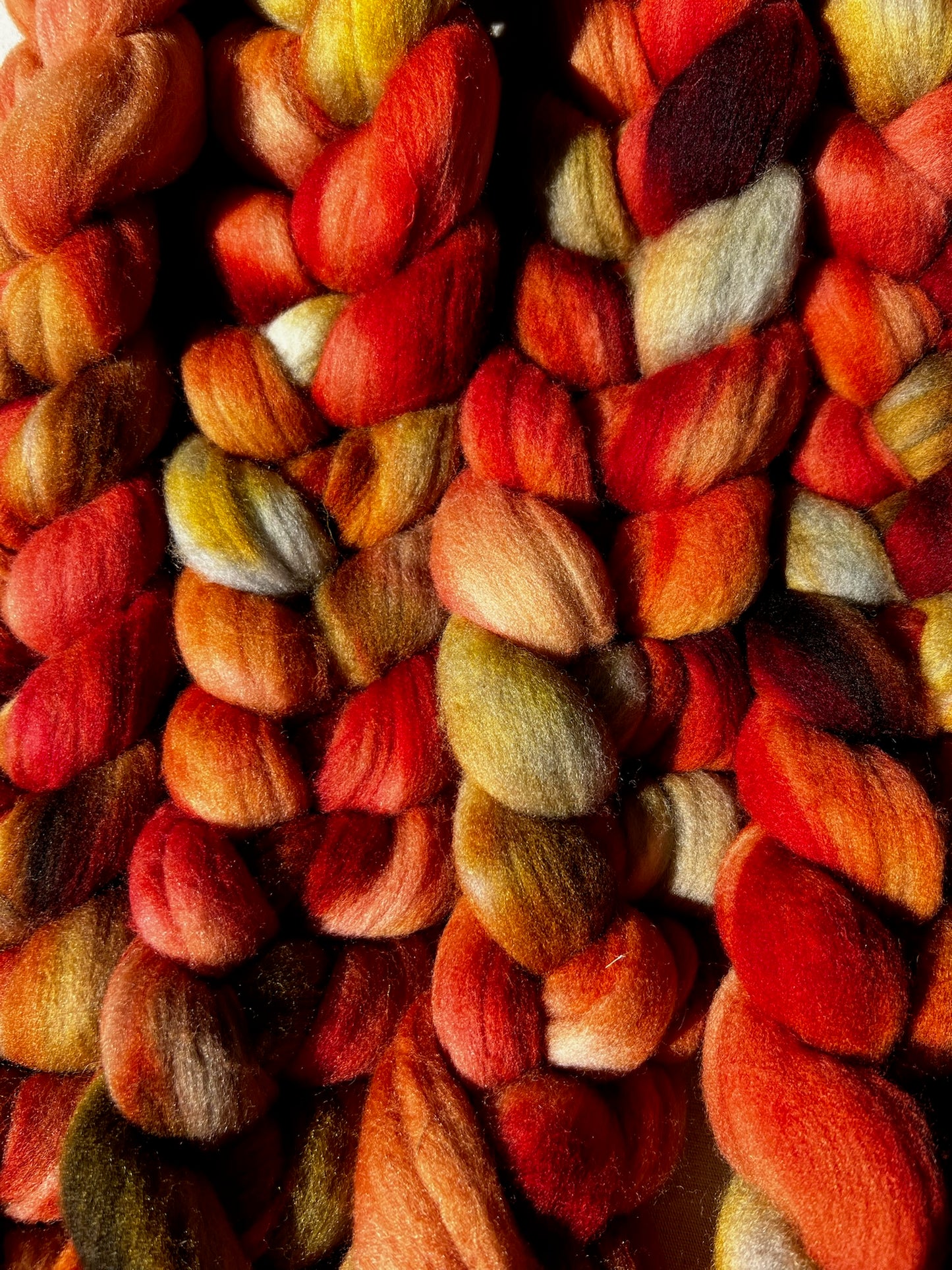 "Turning Leaves" 4 oz. Merino Combed Top