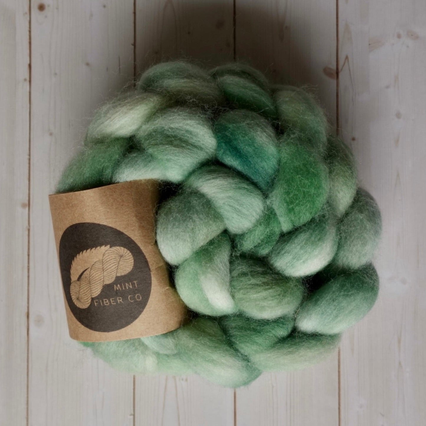 "Seaglass" 4 oz. Corriedale Combed Top