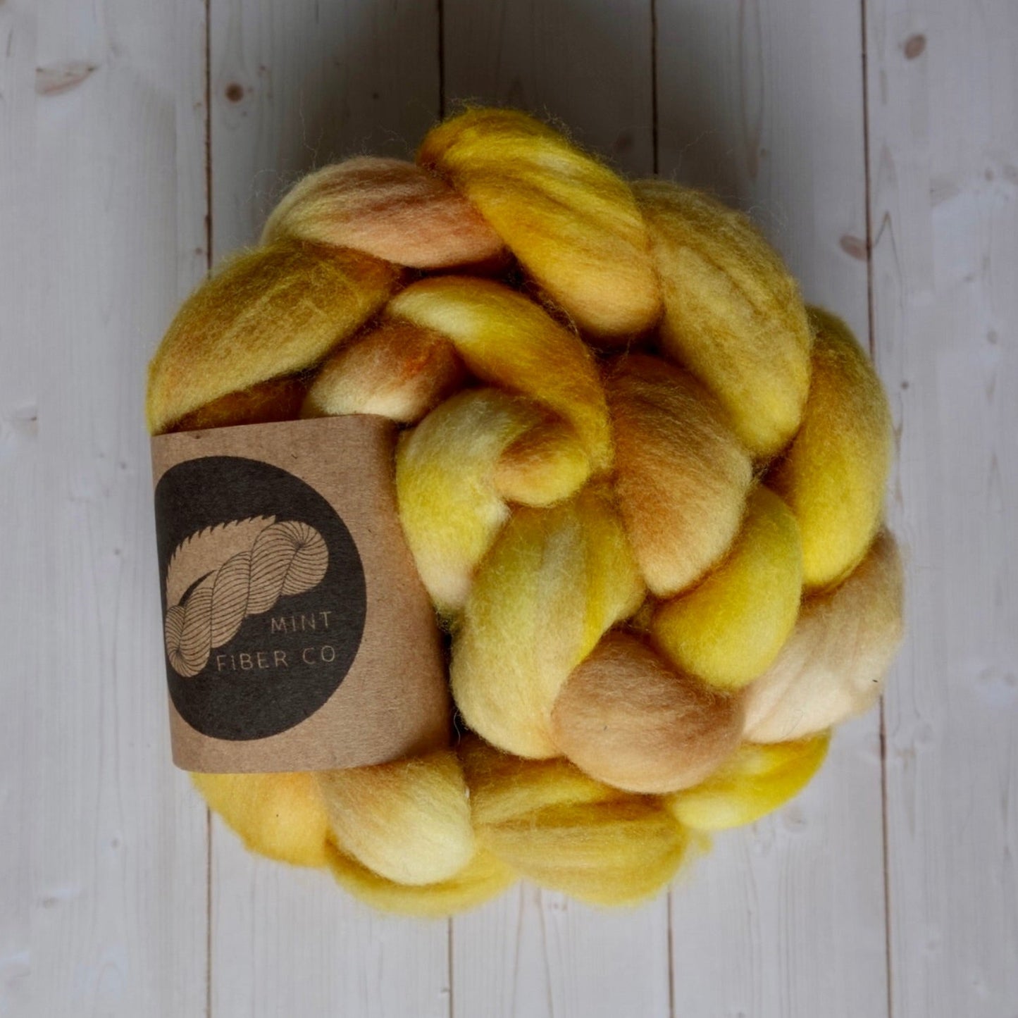 "Harvest Gold" 4 oz. Merino Combed Top