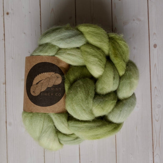 "Botanical" 4 oz. Corriedale Combed Top