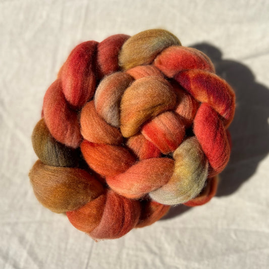 "Turning Leaves" 4 oz. Merino Combed Top