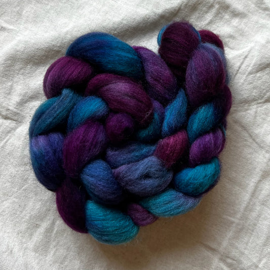 "Experiment" 4 oz. Grey Corriedale Combed Top