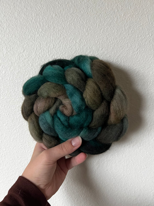 "Borealgem" 4 oz. Corriedale Combed Top