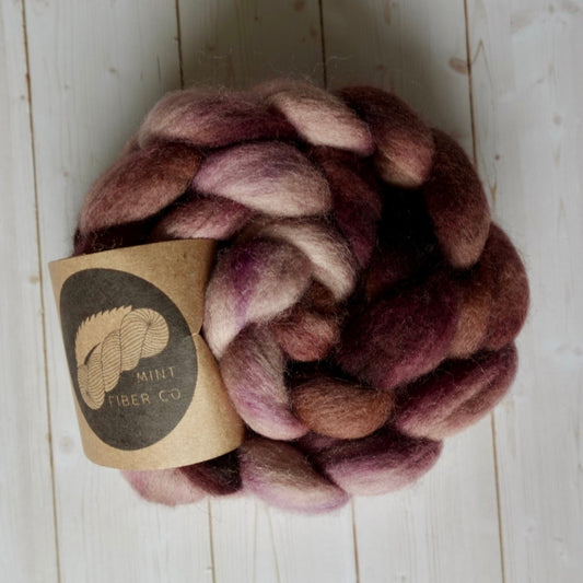 "Nightbloom" 4 oz. Corriedale Combed Top