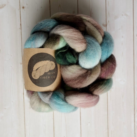 "Autumn Gems" 4 oz. Merino Combed Top