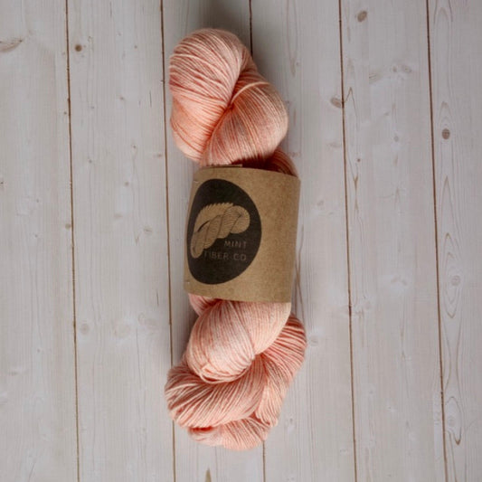 "Soft Coral" 100 g Fingering Weight Sock Yarn
